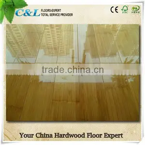 High Glossy Solid Vertical White Bamboo Flooring thumbnail-1