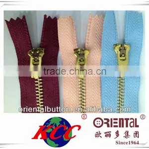 4# Close-end YG Slider Metal Teeth KCC Eco-friendly Zipper thumbnail-1