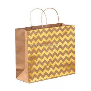 Gift Shopping Packaging Kraft Paper Bags With Handle thumbnail-3