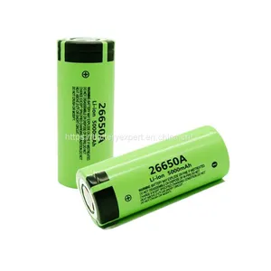 Lithium 26650 3.7V 5000mAh 5Ah Cylidrical Li-Ion Battery Cell for Flash Light thumbnail-2