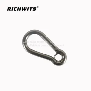 304/316 Stainless Steel Carabiner Hook With Eyelet thumbnail-2