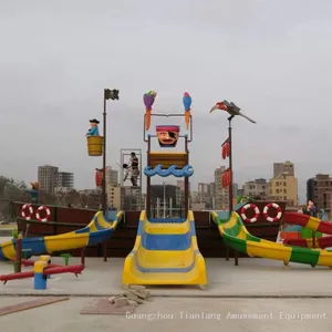 Large Amusement Equipment Fiberglass Water Water Village Water House Pirate Ship Children's Park Combination Slide Amusement Facilities thumbnail-2