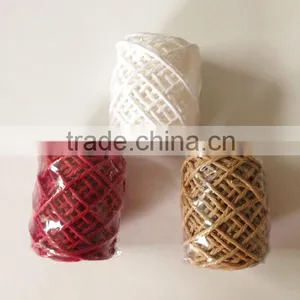 20m Green Raffia Paper Ribbon for Wrapping Gift/Present and Decorate Party thumbnail-6