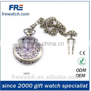 Zinc Alloy Quartz Antique Pocket Watch From China Bronze Old Hanging Watch thumbnail-1
