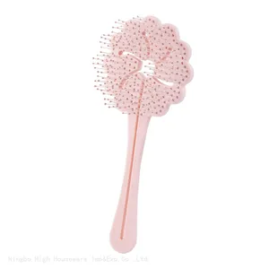 NEW Flower-shaped Hair Brush Detangling Hair Brush Scalp Massage Comb thumbnail-1