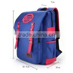 Canvas School Backpack Rucksack Teenagers Backpack thumbnail-6