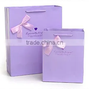 Light Purple Color Gift Paper Bag/shopping Bag thumbnail-1