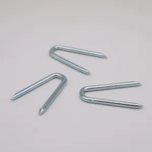 Q195 Carbon Steel U Type Nails for Fence Staples With Zinc Plating thumbnail-4