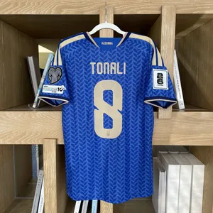 26-27 New Italian Jersey No. 8 Tonali Same Style Short-Sleeve Football Shirt, Number Printing Can Be Customized thumbnail-1