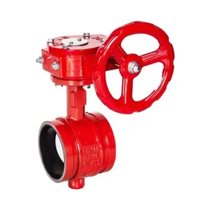 D81X-16Q Fire Fighting Resilient Grooved Handle Manual Clamp Butterfly Valve thumbnail-5