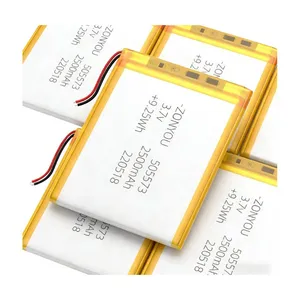 Grade a 3.7V Pouch Cell 505573 Li-Polymer Battery 2500mAh NCM Batteries for Solar Light thumbnail-5