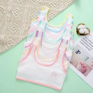 Girls Underwear Cotton Vest Teen Bra for Girls Developmental Period thumbnail-1
