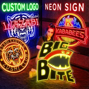 Acrylic Letters Logo Uv Neon Sign Custom Design Led Neon Light Up Sign For Business thumbnail-2