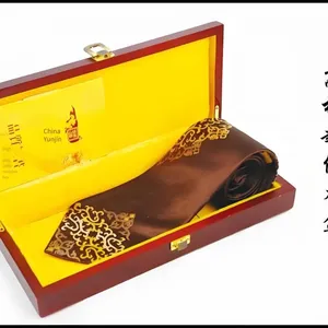 Customized and Wholesale Manufacturer of Silk Ties for Business and Wedding in Wooden Boxes, 15-year Focus thumbnail-1