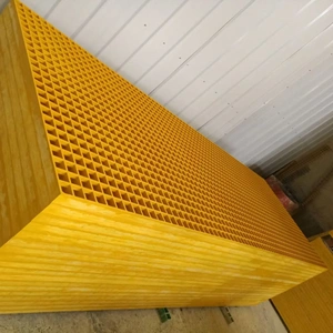 38x38mm Corrosion Resistant FRP Molded Grating for Industrial Walkway Use thumbnail-4