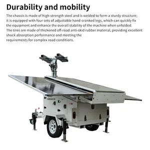 Photovoltaic Hybrid Mobile Light Tower, Solar Energy Storage + Diesel Backup Power Generation, Large‑Area Lighting for Off‑Grid Field Sites thumbnail-5