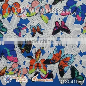 2014 Hot Sale Printed Butterfly Lace Fabric thumbnail-1