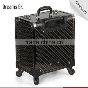 PVC Cosmetic Display Case Makeup Case With Trays thumbnail-3