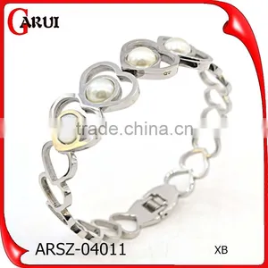China Supplier Jewelry In Stainless Steel Gold Bangles Models Heart Style thumbnail-3