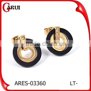 Girl Rings Black Dubai Gold Jewelry Earring thumbnail-1