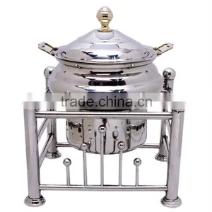 Steel Cheffing Dish, Wedding & Party Utensils, Food Serving Dish, Hot Keeping Dish, Catering Item, Hotel & Restaurant Utensils thumbnail-1