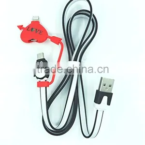 Wholeale Price 2 in 1 Micro USB Charger Cable and IOS USB Cable thumbnail-4