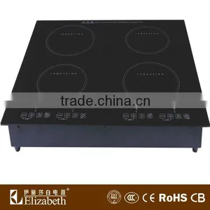 2013 Hot Selling Cooker 4 Burner Black Crystal Induction Cooker thumbnail-1