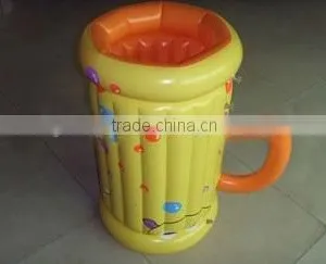 PVC Inflatable Beer Cooler in Cup Shape/PVC Inflatable Cup Cooler for Beer thumbnail-1