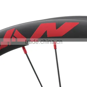 2016 New Carbon Beadless Wheelset 50mm Wide 650b+ Carbon Wheels for 27.5 Plus Bikes Tubeless Compatible Quality Choice thumbnail-5