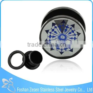 Brand Name Wholesale Fashion Jewelry Stainless Steel Earrings Tunnels thumbnail-3