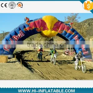 Good Quality Inflatable Red Bull Archway, Cheap Inflatable Advertising Arch For Sale thumbnail-1