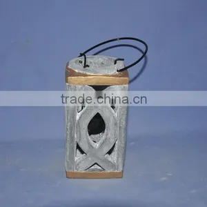 Cement Concrete T-light Holder Latern thumbnail-4