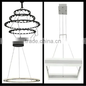 High Quality Led Simple White Decoration Aluminum+Acrylic Chandelier Light Model RT1012-600 thumbnail-6