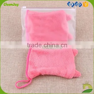Microfiber Glove 100% Polyester Lovely Cat Ear Makeup Mitt thumbnail-3