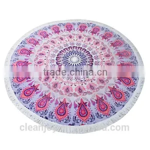 Cartoon Characters Stock Lot Cotton Large Round Beach Towel thumbnail-6