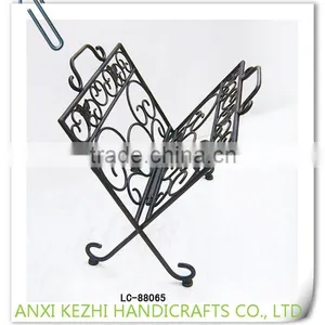 LC-84849 China Antique Wrought Metal Iron Fold Magazine Rack thumbnail-5