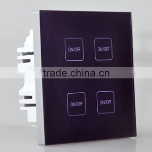 2015 Lighting Smart Switch ,electrical Retancle Switch ,4 Gang 1 Way Touch Switch thumbnail-1