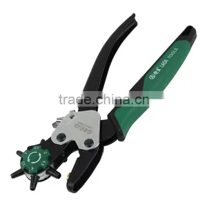 LAOA High Quality New DIY Ergonomic Leather Hole Punches 6 Sizes Revolving Leather Punch thumbnail-2