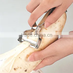 S/S 12.5*5.5 High Quality Cheap Kitchen Utensils Stainless Steel Fruit&vegetable Peeler thumbnail-1