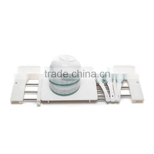 S/S+ABS 18*42*2 High Quality Products Kitchen Slide Rack/stainless Steel Portable Kitchen Rack/drying Rack/adjustable Sink Rack thumbnail-2