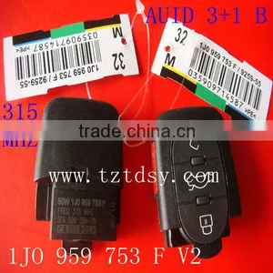 Tongda Key Remote AUID 3+1Button Original Remote Key( 1JO 959 753F) V2 315MHZ thumbnail-1