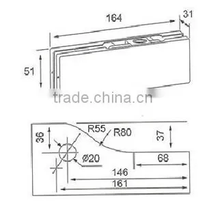 Stainless Steel Glass Door Cabinet Hinge (DL-034) thumbnail-2