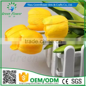 2016 Wholesale Multicolor 32CM Artificial Flowers Bouquet Wedding Bridal Real Touch Christmas Decorative Flower Tulip thumbnail-4