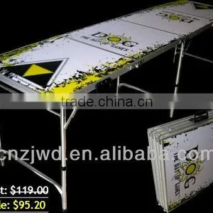 8ft Folding Aluminum Beer Pong Game Table/ Portable Picnic/Camping BBQ Table thumbnail-3