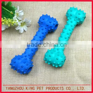 Factory Wholesale Rubber Dog Food Pet Toy Bone for Playing and Training thumbnail-2