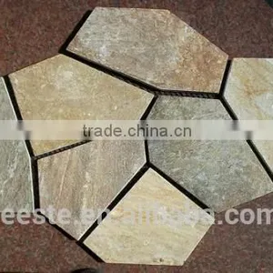 Nice Design Wooden Yellow Slate Pattern thumbnail-1