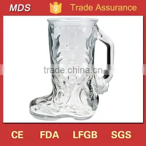 Engraved Custom Made Cheap Glass Boot Fancy Mugs thumbnail-1