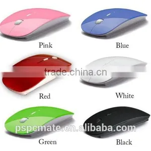 Glossy Surface Flat Coreless Mice With Mini Receiver 2.4G Wireless Mouse for Macbook thumbnail-2
