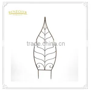 Factory Price Leaf Trellis Metal Christmas Garden Stake thumbnail-1
