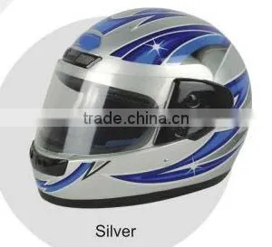 Silver Color Full Face Motorcycle Helmets/sport Racing Helmets thumbnail-1